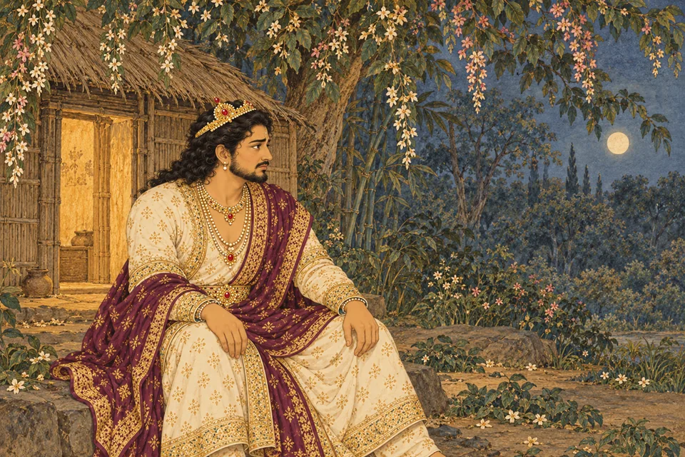 Pratapbhanu speaks with concern about his fear of a terrible Brahmin curse.