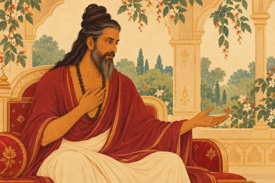 Vishvamitra asks Dasharatha for Raghunath and his younger brother to protect him from the demons.
