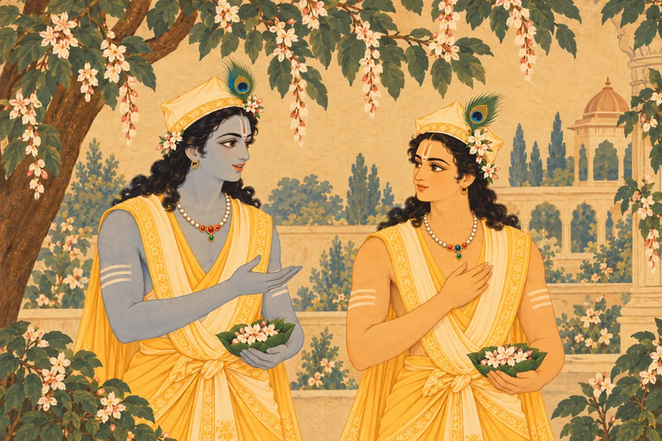 Rama tells Lakshmana that this is Janaka’s daughter and reflects on the purity of his own mind.