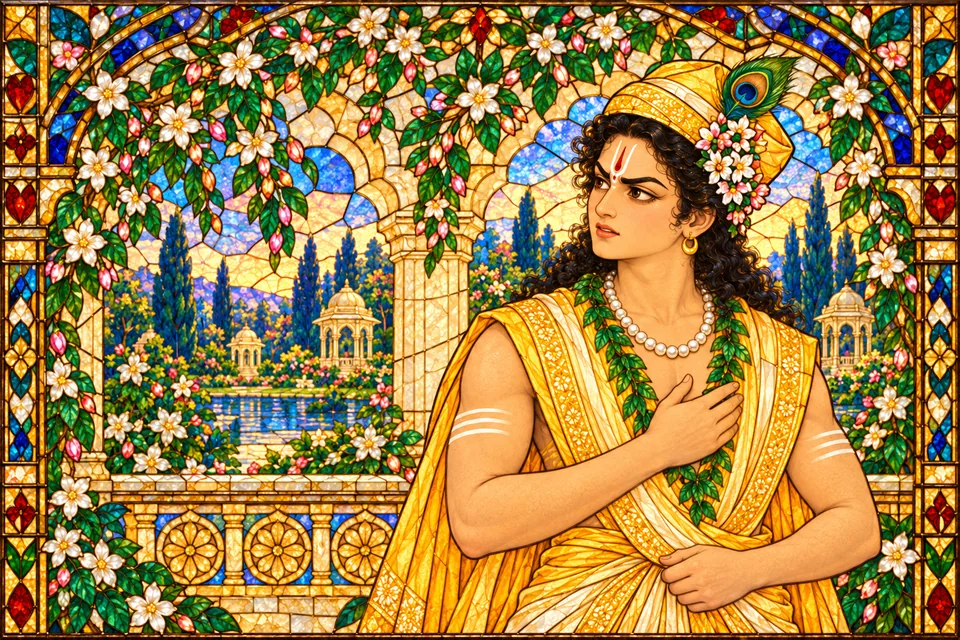 Lakshmana’s brows furrow and his eyes flash with anger at Janaka’s lament.