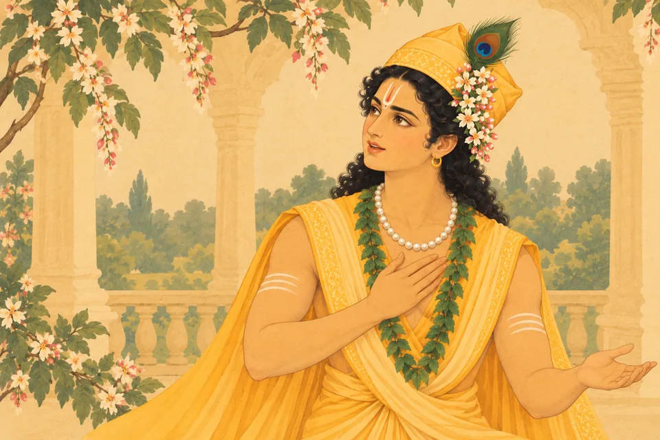 Lakshmana asks Rama’s permission to demonstrate his strength, speaking naturally rather than arrogantly.