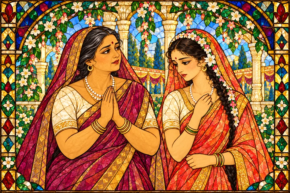 Sita and the queen remain concerned after the uproar.