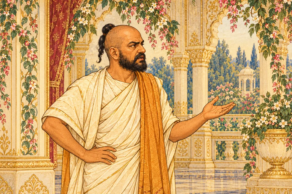 A representative Brahmin acknowledges the king’s lack of fault while saying the terrible curse cannot be undone.