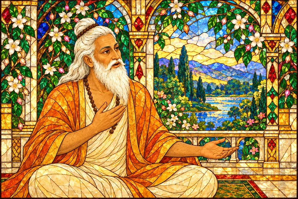 Guru Vasishtha names the child Lakshmana, praised as dear to Rama and the support of the world.