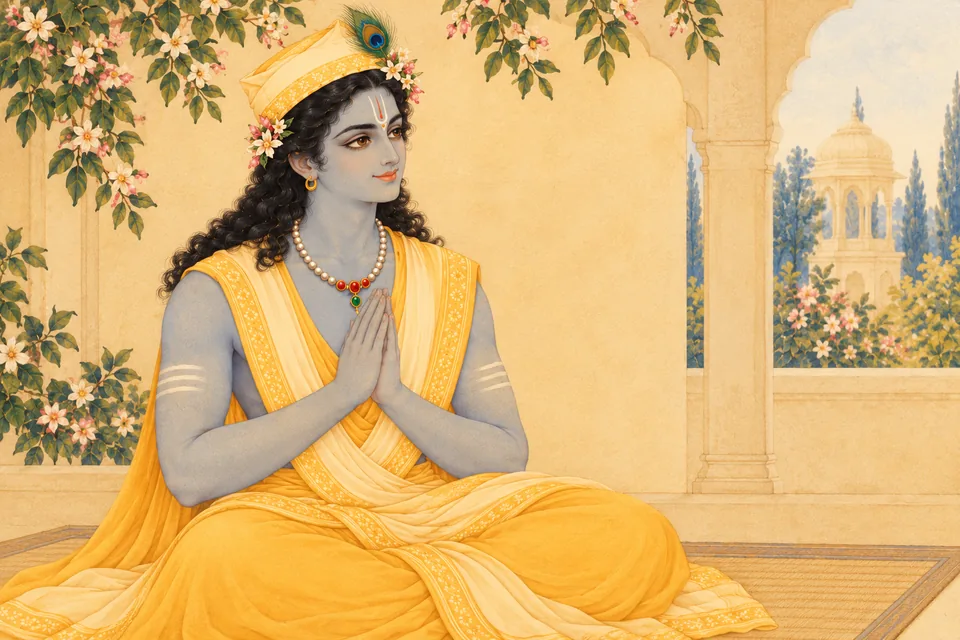 Having honored Shatananda, Rama sits near his guru and hears that Janaka has sent for him.