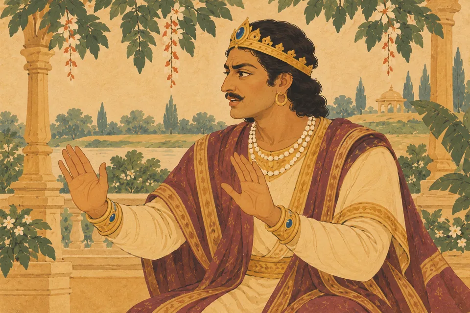 A noble king warns against envy, pride, and anger.