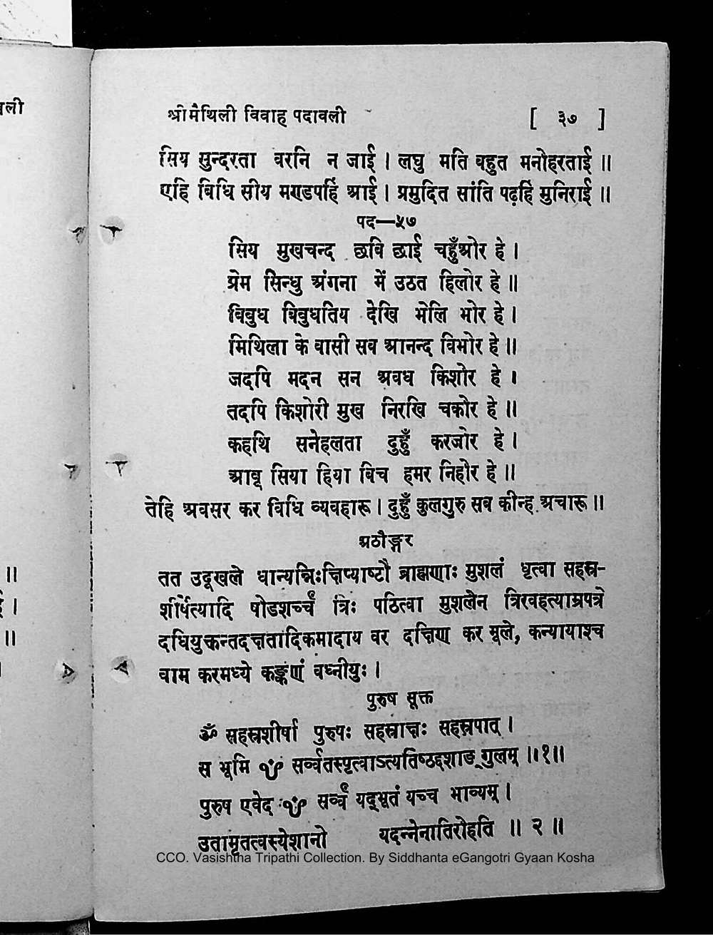 Facsimile of source page 51 from Sri Maithili Vivaha Padavali